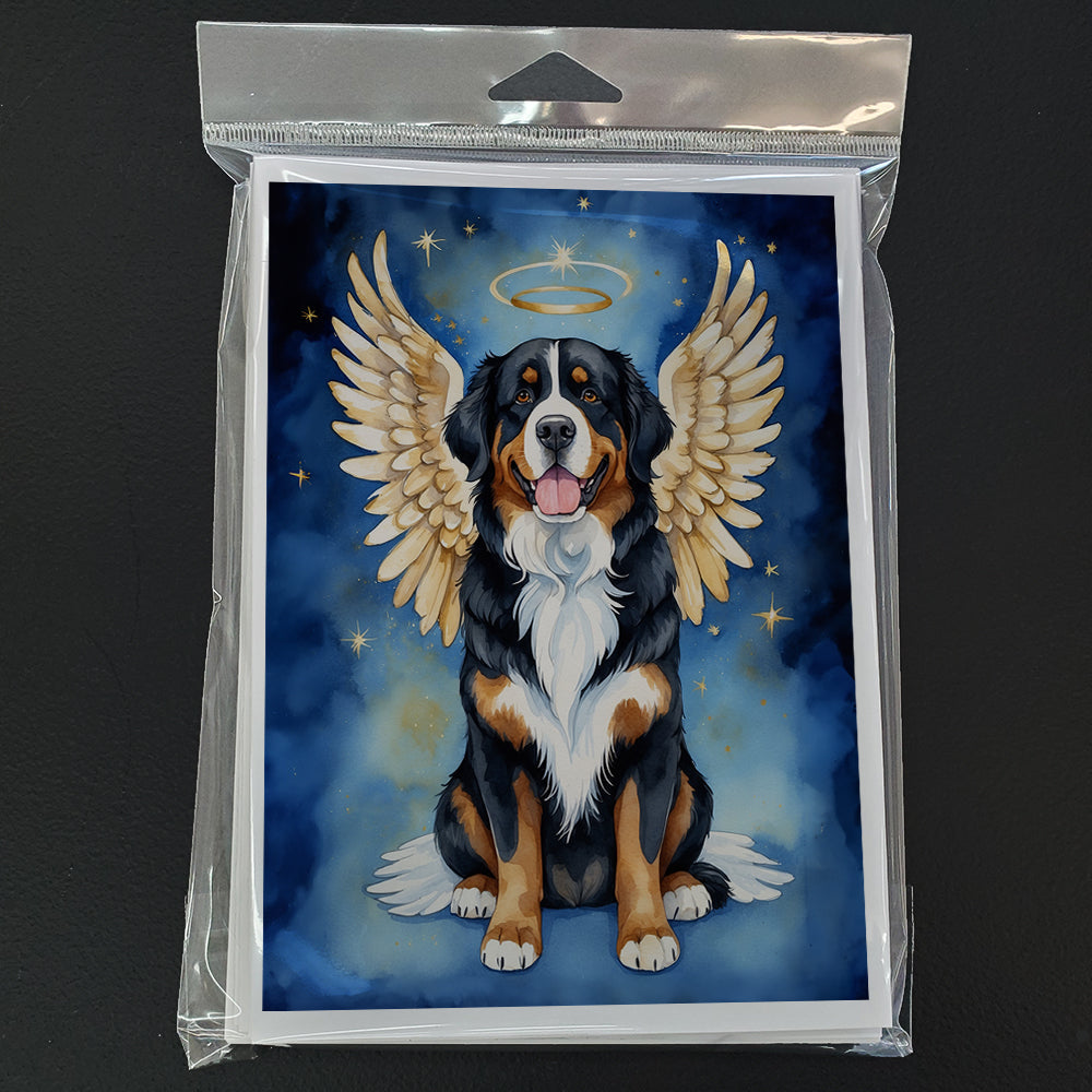 Bernese Mountain Dog My Angel Greeting Cards Pack of 8 Blank Cards with Envelopes Whimsical A7 Size 5x7