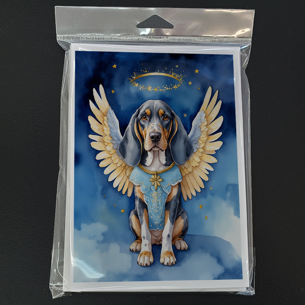 Bluetick Coonhound My Angel Greeting Cards Pack of 8 Blank Cards with Envelopes Whimsical A7 Size 5x7