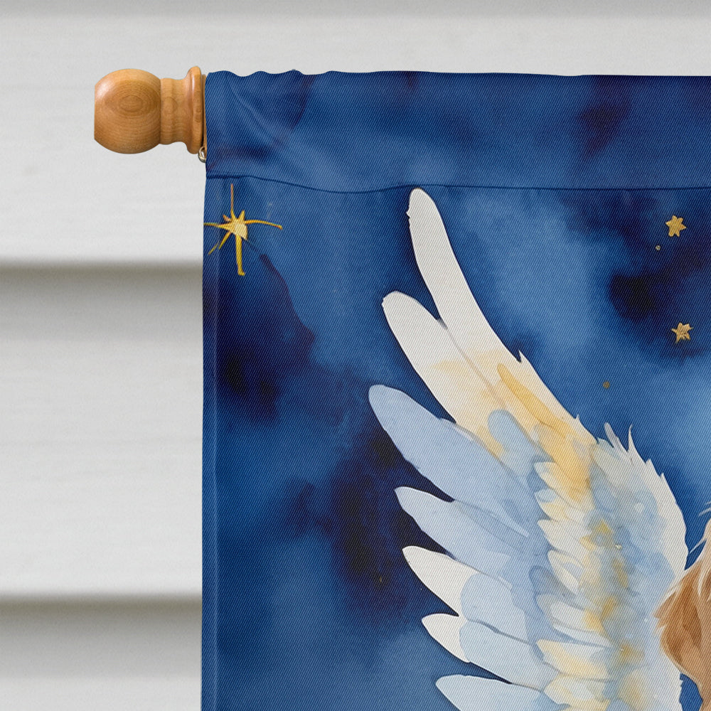 Borzoi My Angel House Flag 28x40 Porch Sleeve Pole Decorative Outside Yard Banner Artwork Wall Hanging, Polyester