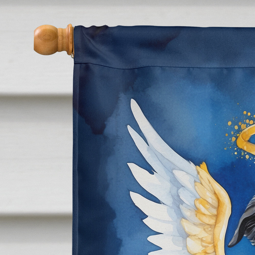 Borzoi My Angel House Flag 28x40 Porch Sleeve Pole Decorative Outside Yard Banner Artwork Wall Hanging, Polyester