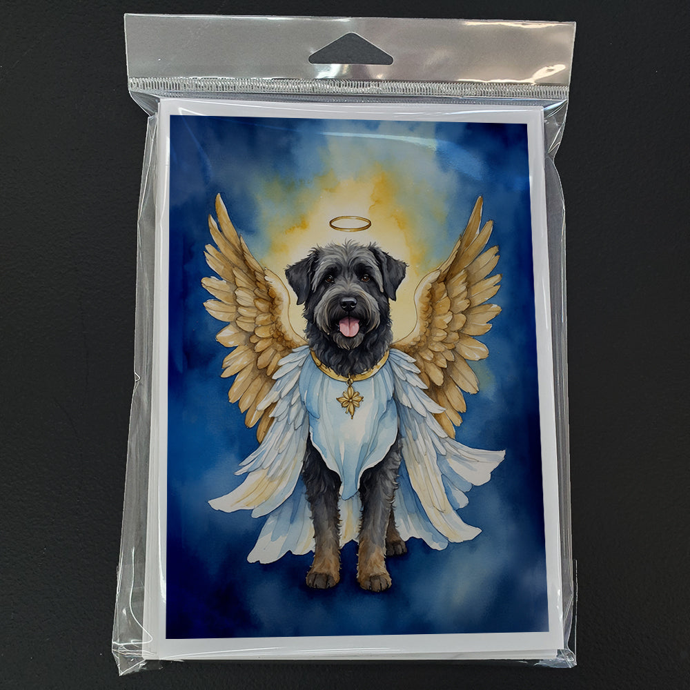 Bouvier des Flandres My Angel Greeting Cards Pack of 8 Blank Cards with Envelopes Whimsical A7 Size 5x7