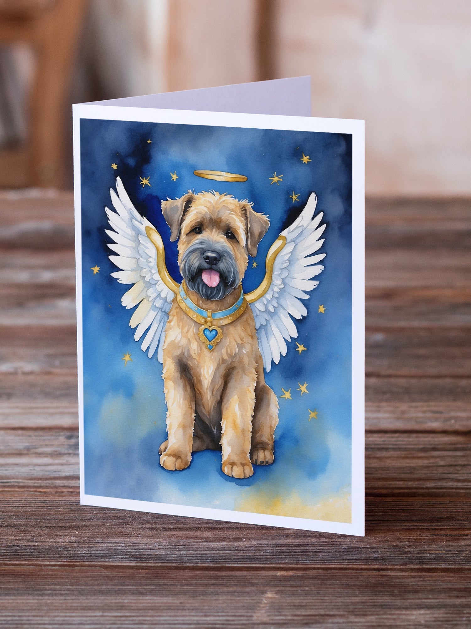 Bouvier des Flandres My Angel Greeting Cards Pack of 8 Blank Cards with Envelopes Whimsical A7 Size 5x7
