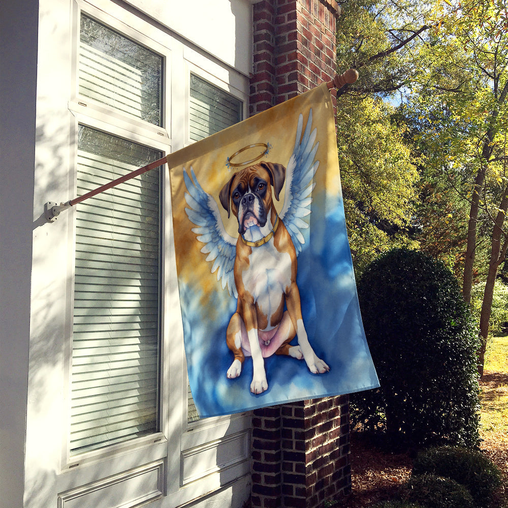 Boxer My Angel House Flag 28x40 Porch Sleeve Pole Decorative Outside Yard Banner Artwork Wall Hanging, Polyester