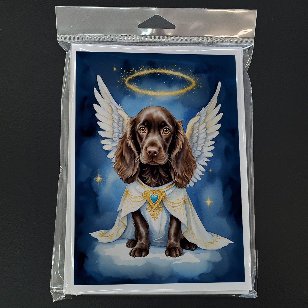 Boykin Spaniel My Angel Greeting Cards Pack of 8 Blank Cards with Envelopes Whimsical A7 Size 5x7
