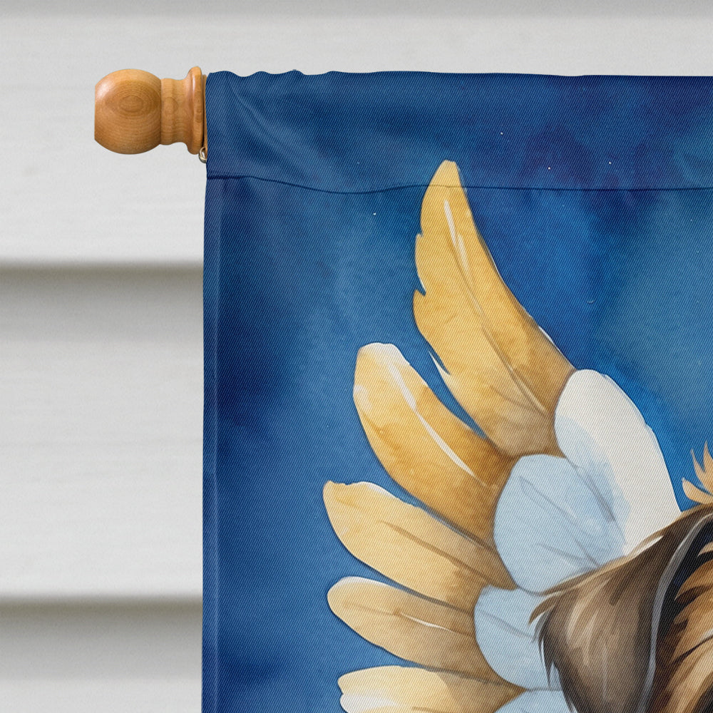 Brussels Griffon My Angel House Flag 28x40 Porch Sleeve Pole Decorative Outside Yard Banner Artwork Wall Hanging, Polyester