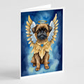 Brussels Griffon My Angel Greeting Cards Pack of 8 Blank Cards with Envelopes Whimsical A7 Size 5x7