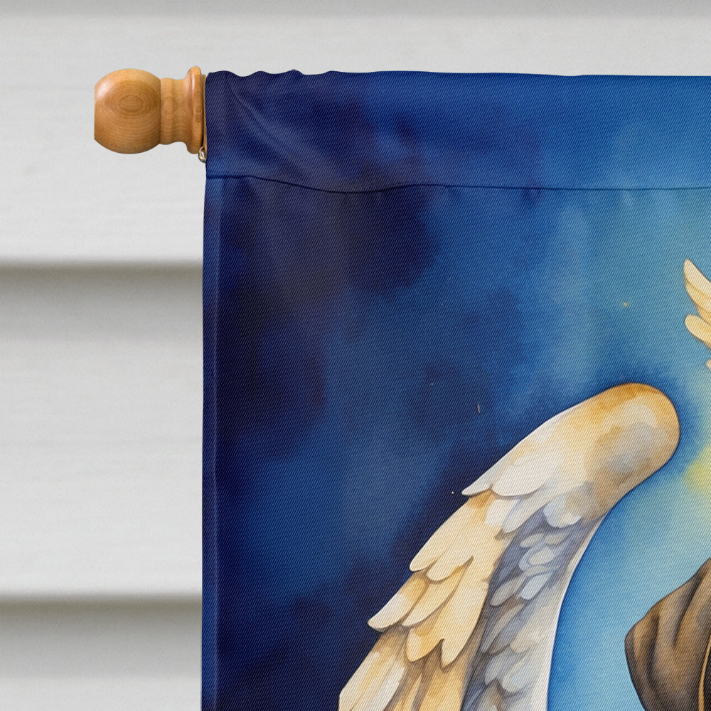 Bullmastiff My Angel House Flag 28x40 Porch Sleeve Pole Decorative Outside Yard Banner Artwork Wall Hanging, Polyester