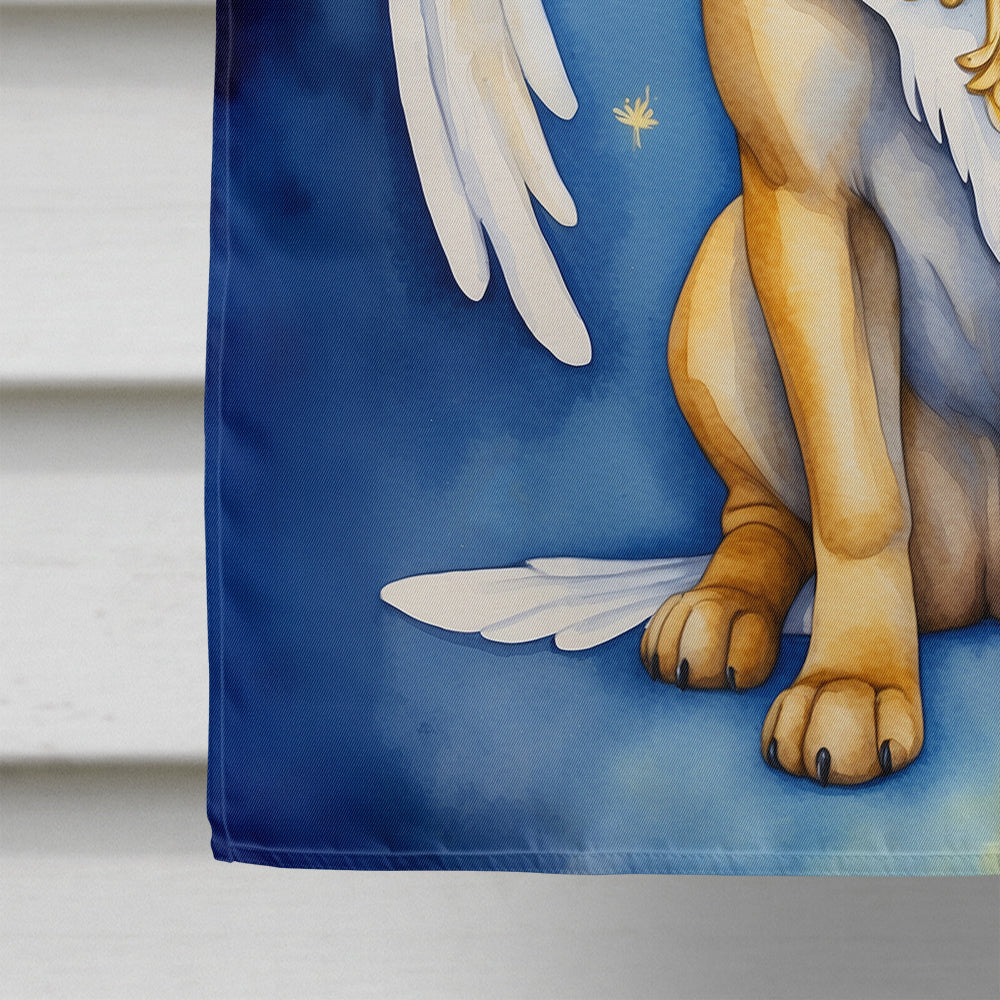 Bullmastiff My Angel House Flag 28x40 Porch Sleeve Pole Decorative Outside Yard Banner Artwork Wall Hanging, Polyester