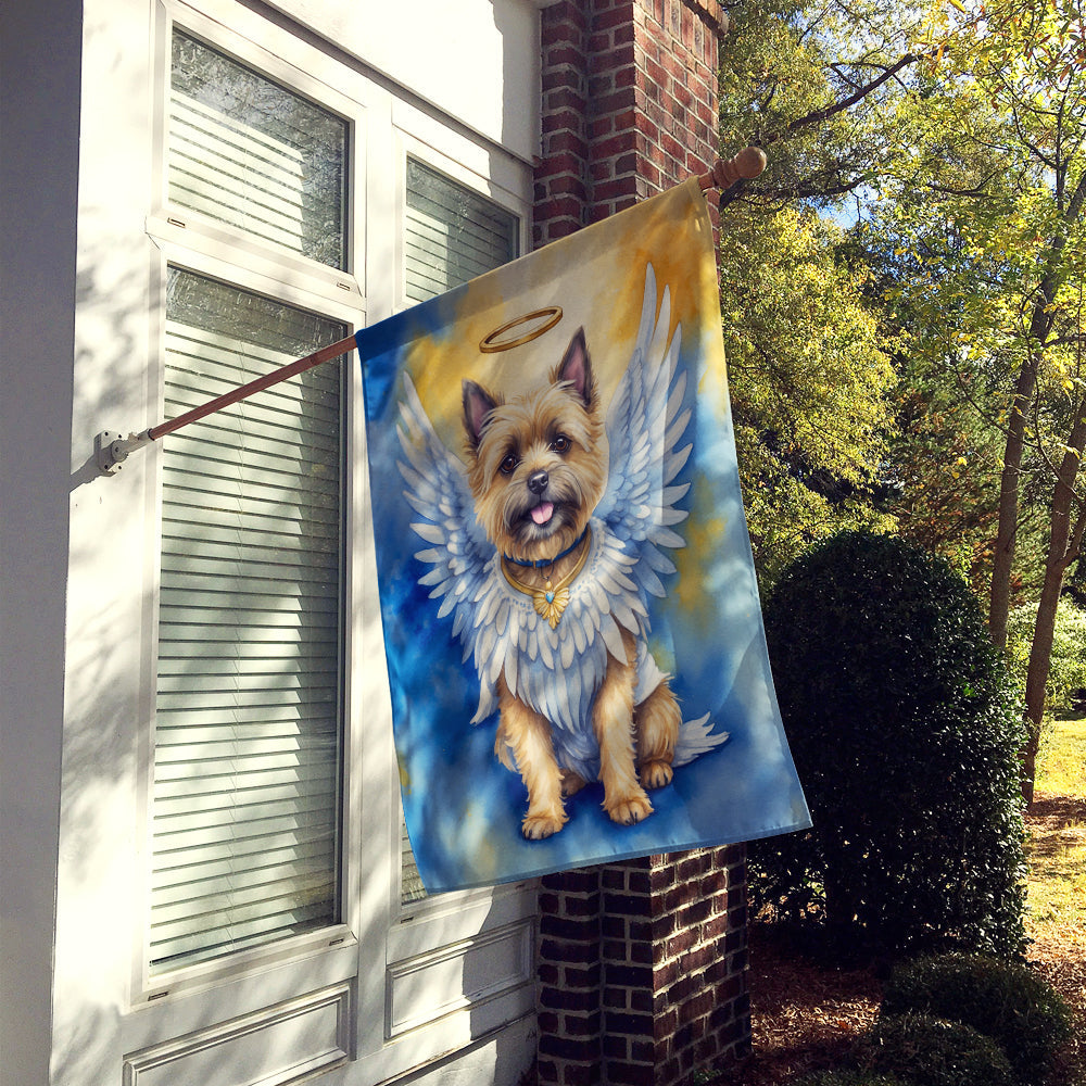 Cairn Terrier My Angel House Flag 28x40 Porch Sleeve Pole Decorative Outside Yard Banner Artwork Wall Hanging, Polyester