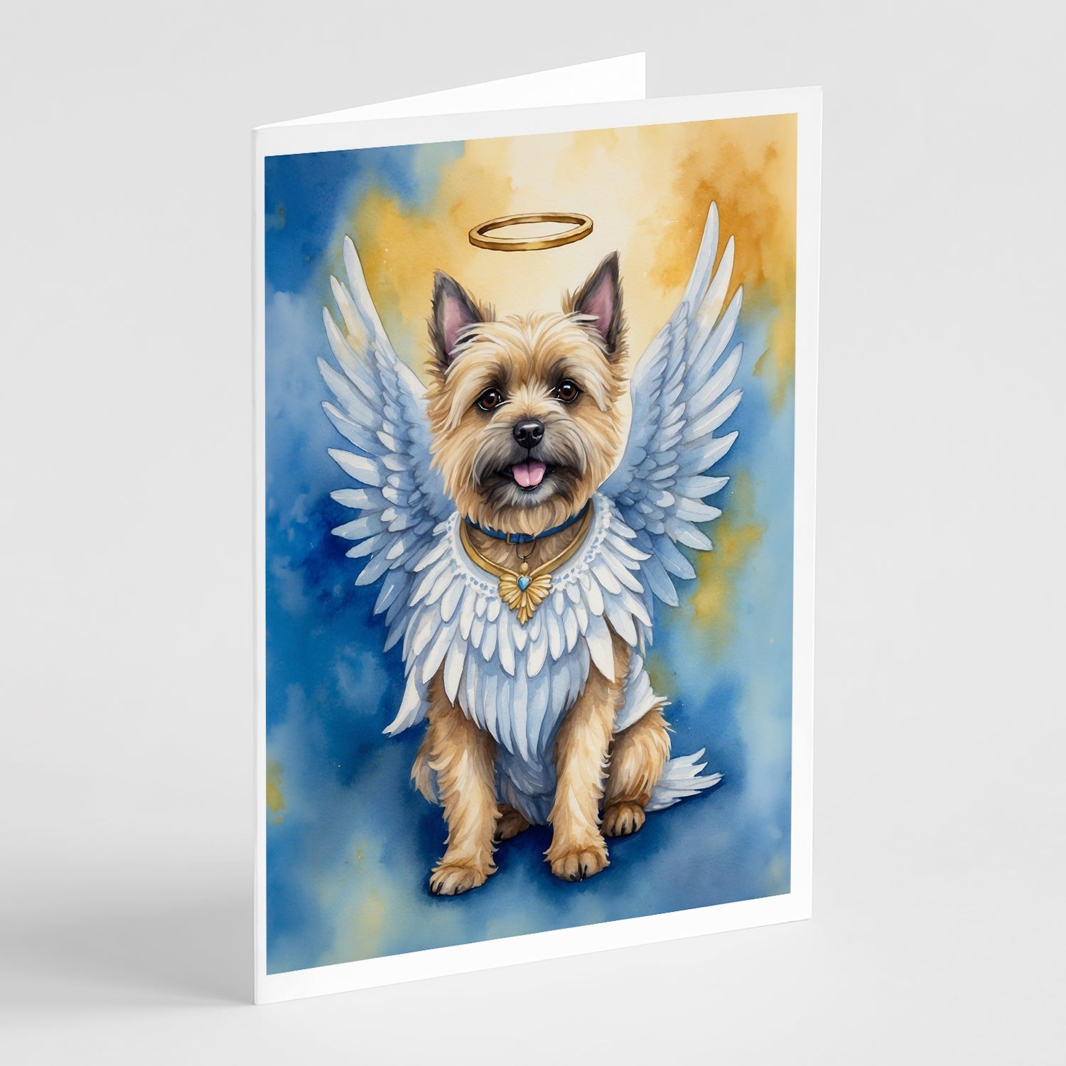 Cairn Terrier My Angel Greeting Cards Pack of 8 Blank Cards with Envelopes Whimsical A7 Size 5x7