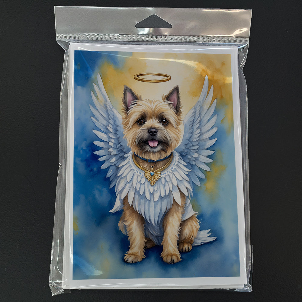 Cairn Terrier My Angel Greeting Cards Pack of 8 Blank Cards with Envelopes Whimsical A7 Size 5x7