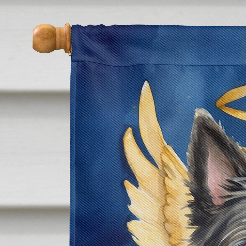 Cairn Terrier My Angel House Flag 28x40 Porch Sleeve Pole Decorative Outside Yard Banner Artwork Wall Hanging, Polyester
