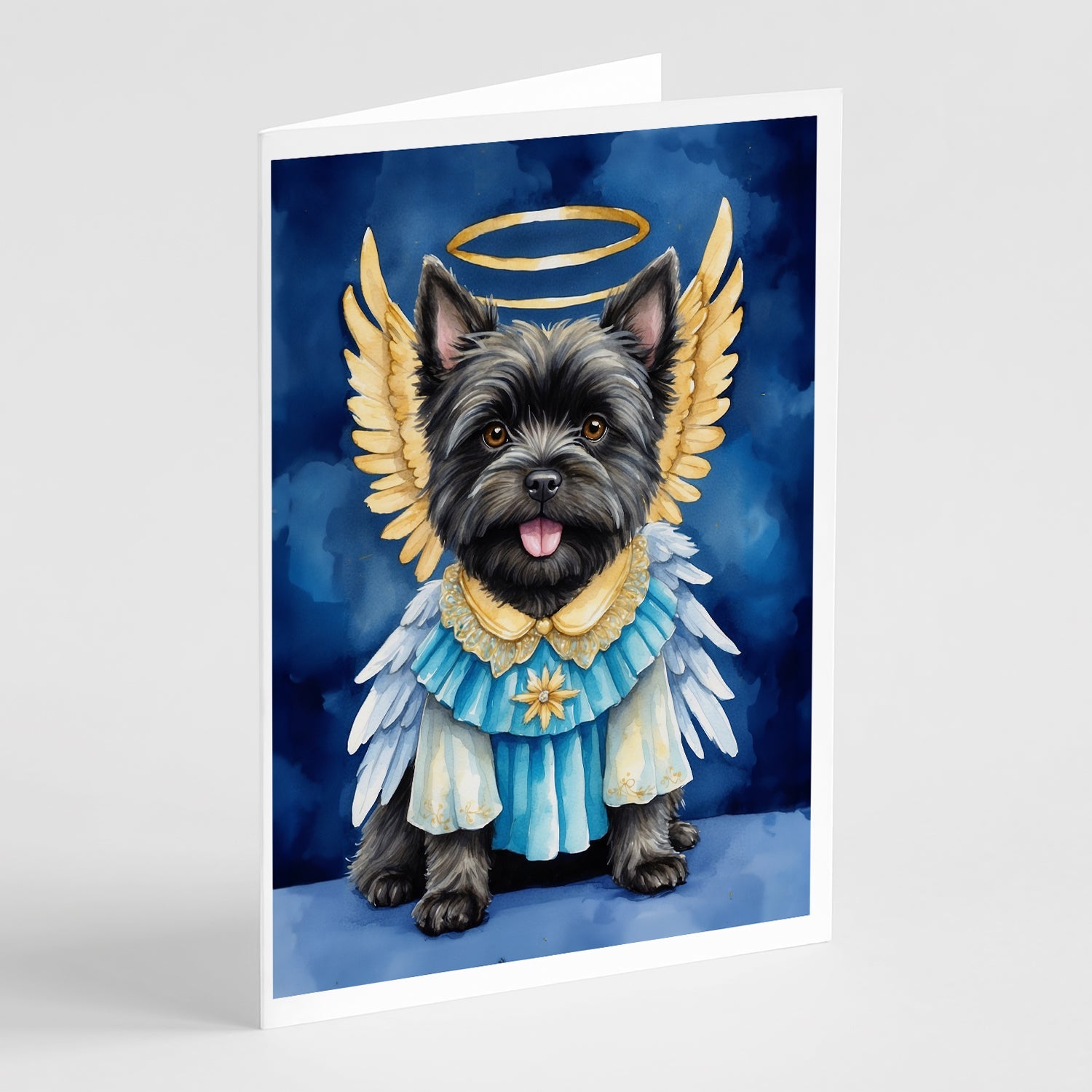 Cairn Terrier My Angel Greeting Cards Pack of 8 Blank Cards with Envelopes Whimsical A7 Size 5x7