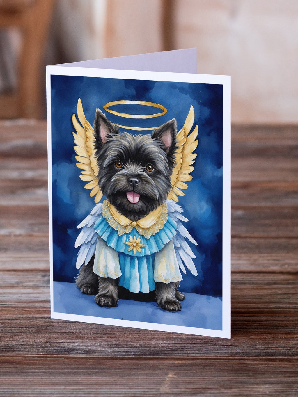 Cairn Terrier My Angel Greeting Cards Pack of 8 Blank Cards with Envelopes Whimsical A7 Size 5x7