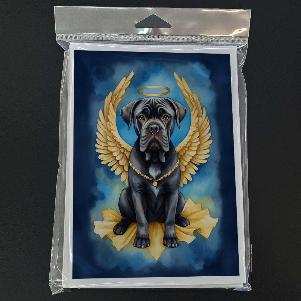 Cane Corso My Angel Greeting Cards Pack of 8 Blank Cards with Envelopes Whimsical A7 Size 5x7