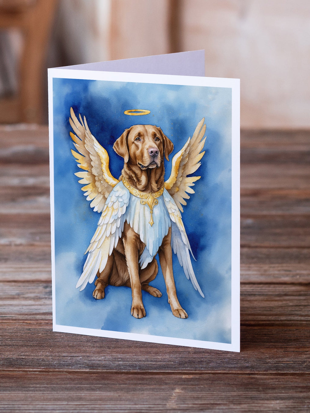 Chesapeake Bay Retriever My Angel Greeting Cards Pack of 8 Blank Cards with Envelopes Whimsical A7 Size 5x7