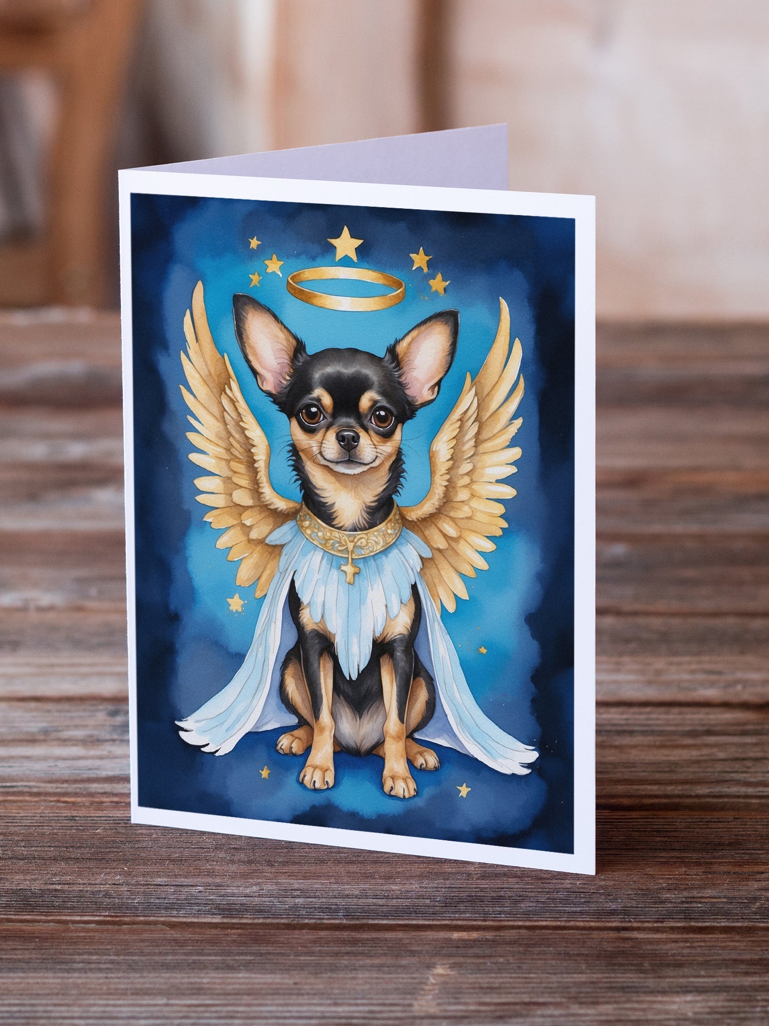 Chihuahua My Angel Greeting Cards Pack of 8 Blank Cards with Envelopes Whimsical A7 Size 5x7