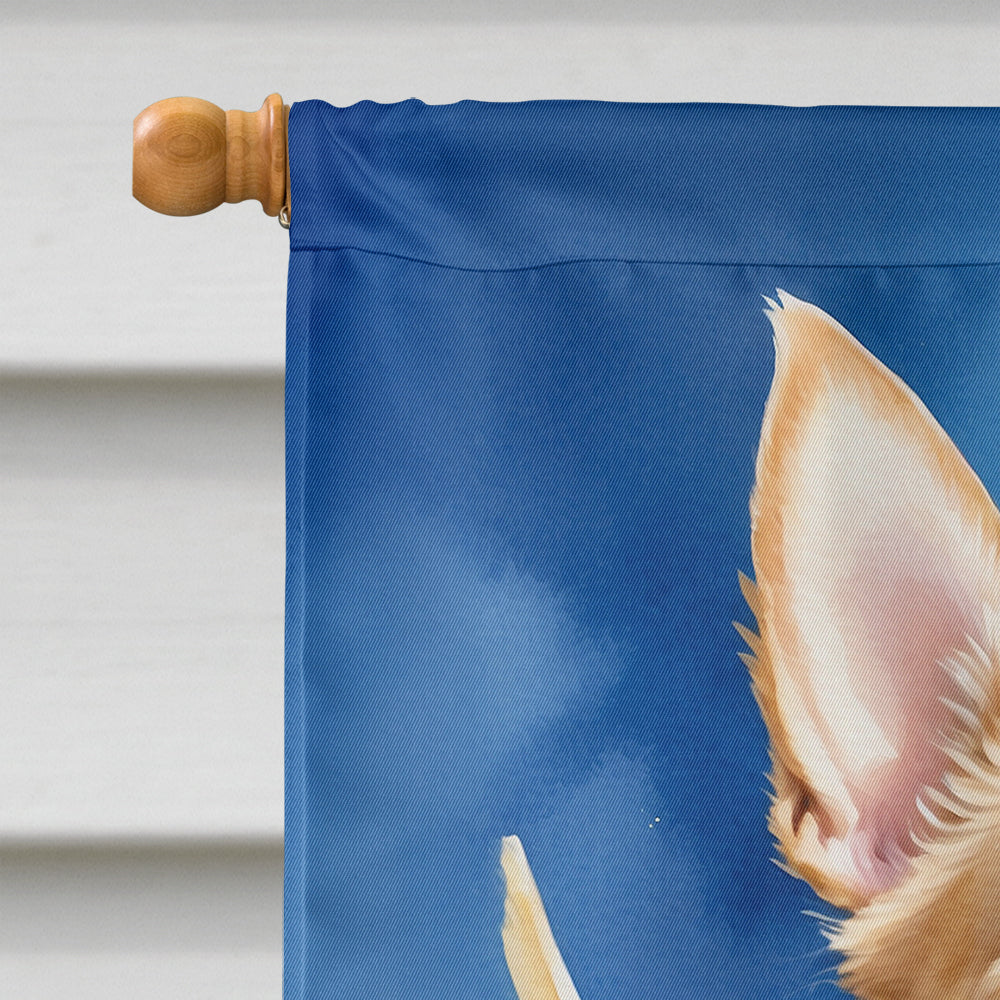 Chihuahua My Angel House Flag 28x40 Porch Sleeve Pole Decorative Outside Yard Banner Artwork Wall Hanging, Polyester