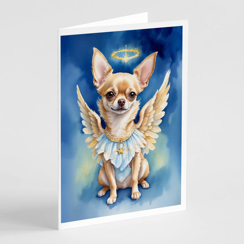 Chihuahua My Angel Greeting Cards Pack of 8 Blank Cards with Envelopes Whimsical A7 Size 5x7