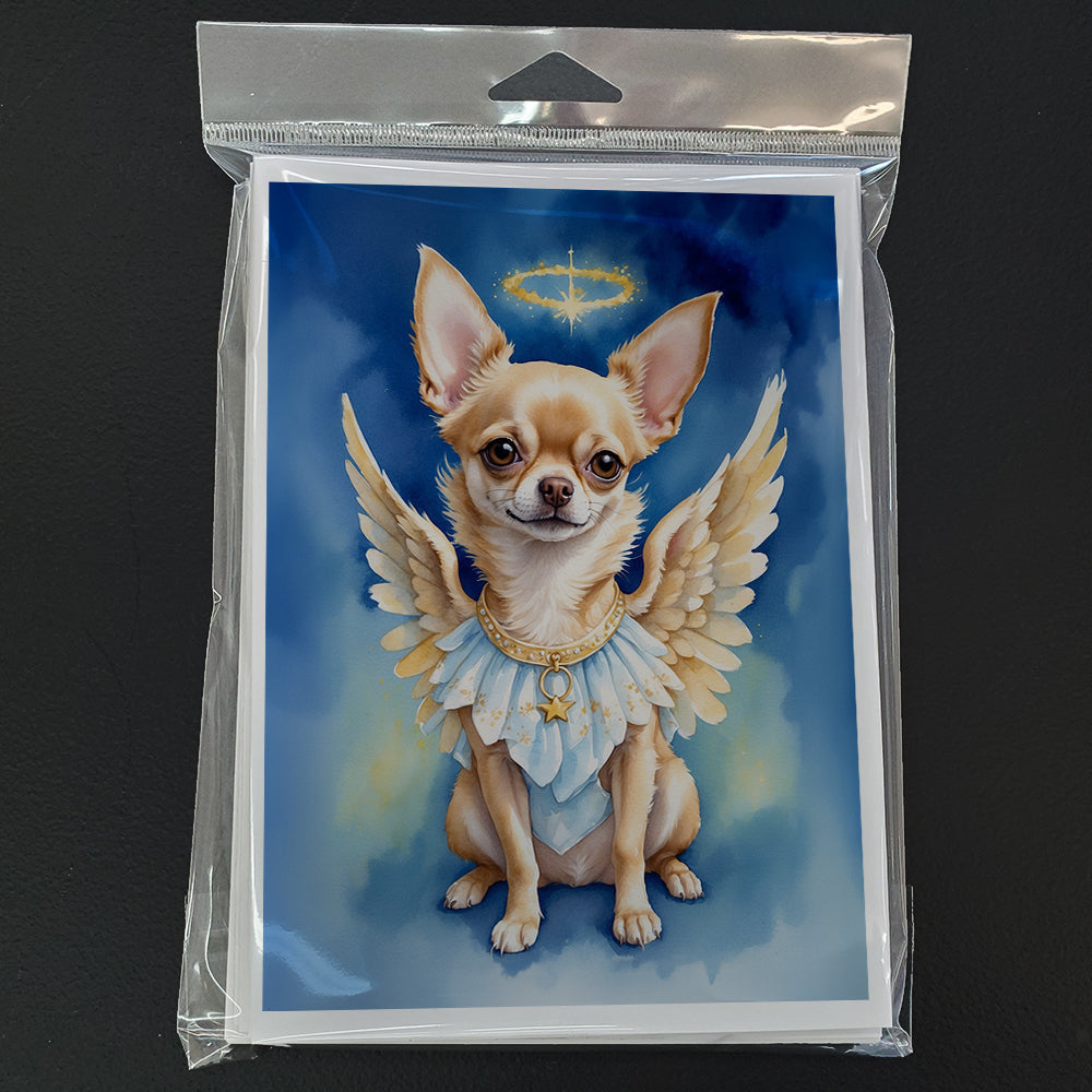 Chihuahua My Angel Greeting Cards Pack of 8 Blank Cards with Envelopes Whimsical A7 Size 5x7