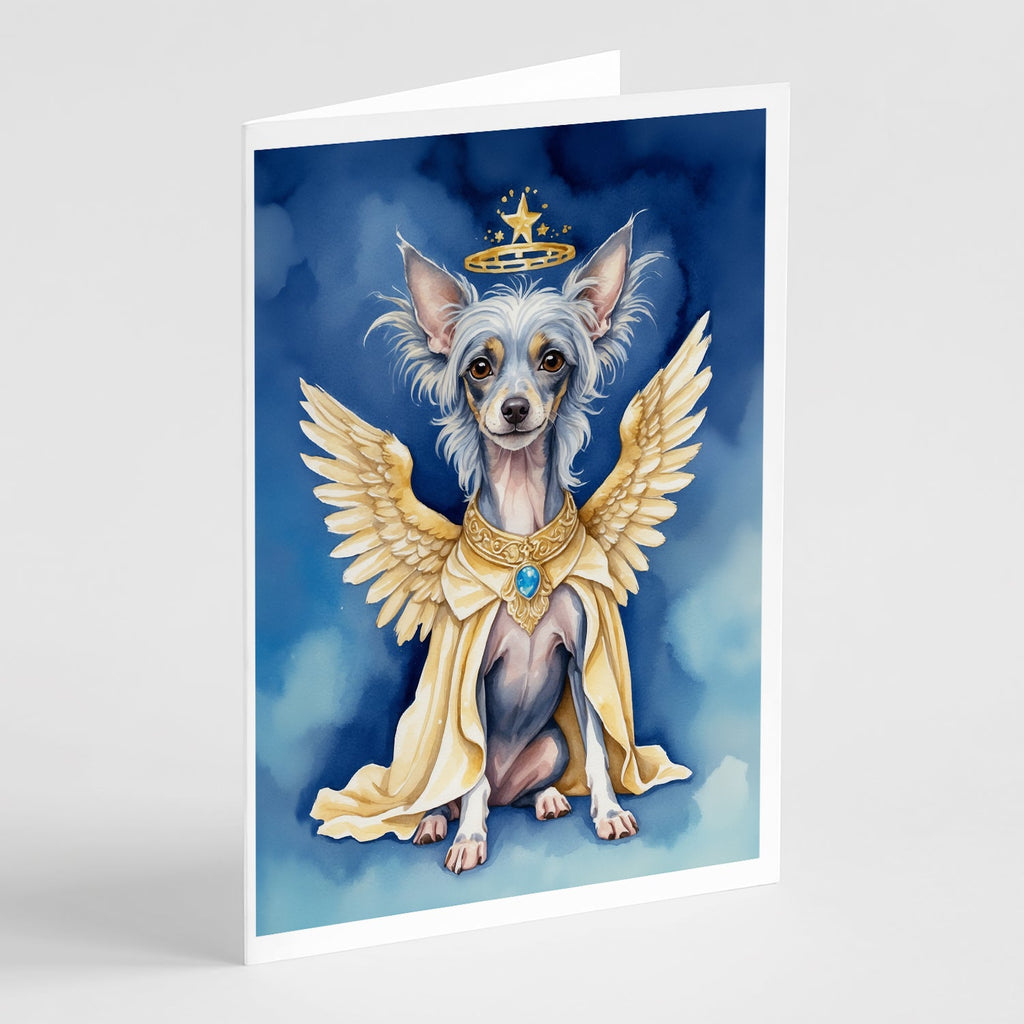 Chinese Crested My Angel Greeting Cards Pack of 8 Blank Cards with Envelopes Whimsical A7 Size 5x7