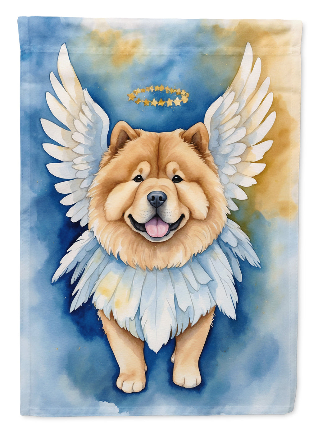 Chow Chow My Angel House Flag 28x40 Porch Sleeve Pole Decorative Outside Yard Banner Artwork Wall Hanging, Polyester