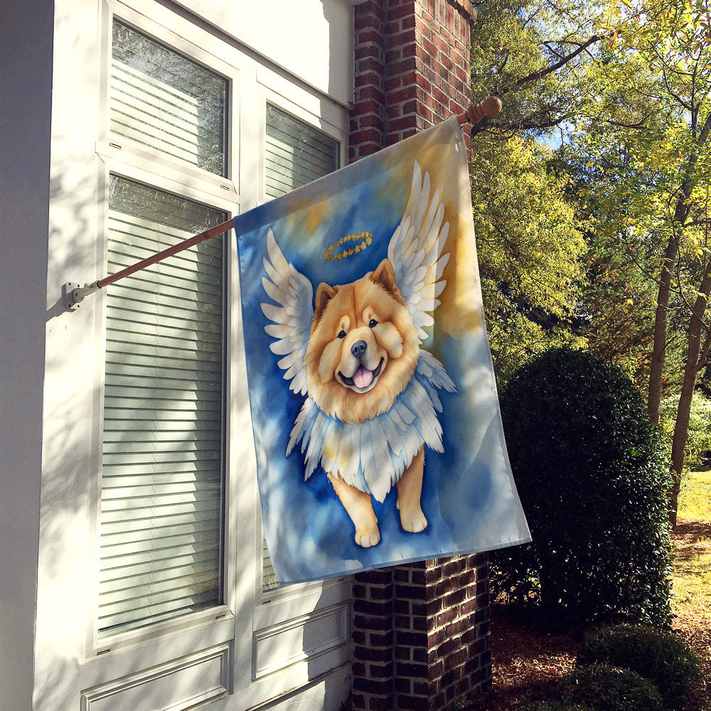 Chow Chow My Angel House Flag 28x40 Porch Sleeve Pole Decorative Outside Yard Banner Artwork Wall Hanging, Polyester