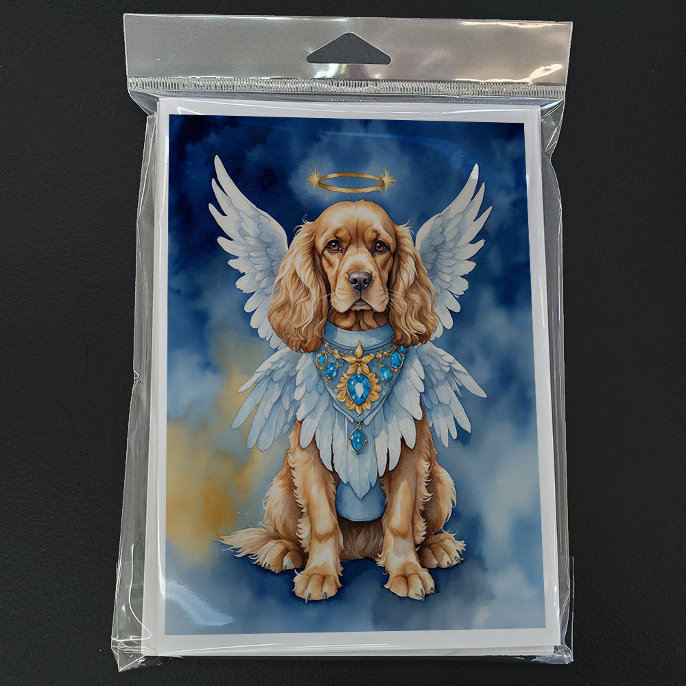 Cocker Spaniel My Angel Greeting Cards Pack of 8 Blank Cards with Envelopes Whimsical A7 Size 5x7