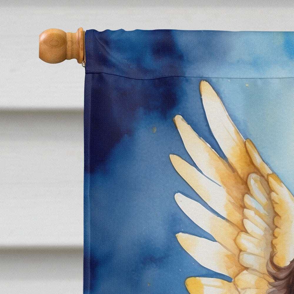 Cocker Spaniel My Angel House Flag 28x40 Porch Sleeve Pole Decorative Outside Yard Banner Artwork Wall Hanging, Polyester