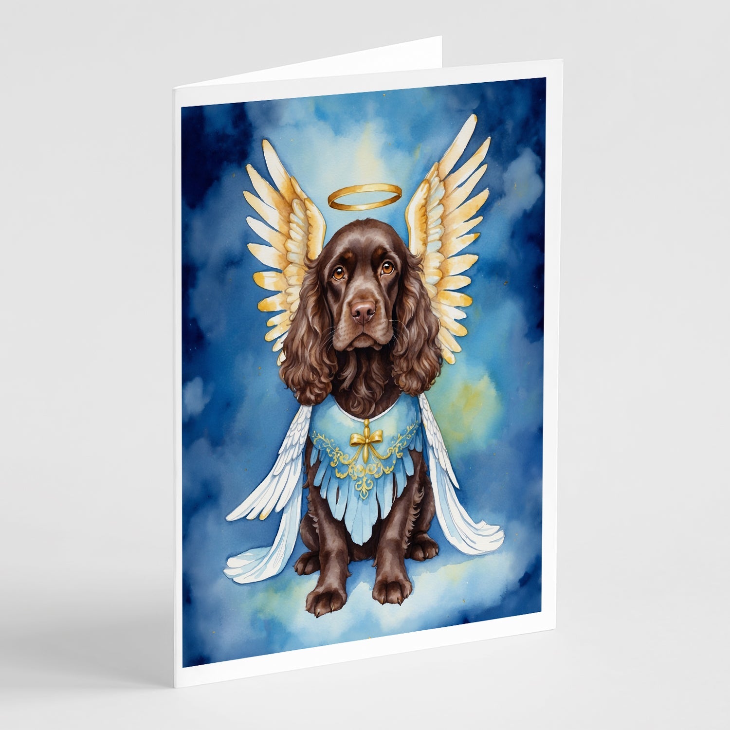 Cocker Spaniel My Angel Greeting Cards Pack of 8 Blank Cards with Envelopes Whimsical A7 Size 5x7