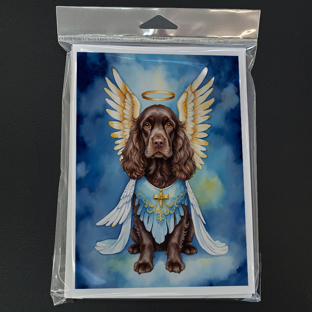 Cocker Spaniel My Angel Greeting Cards Pack of 8 Blank Cards with Envelopes Whimsical A7 Size 5x7