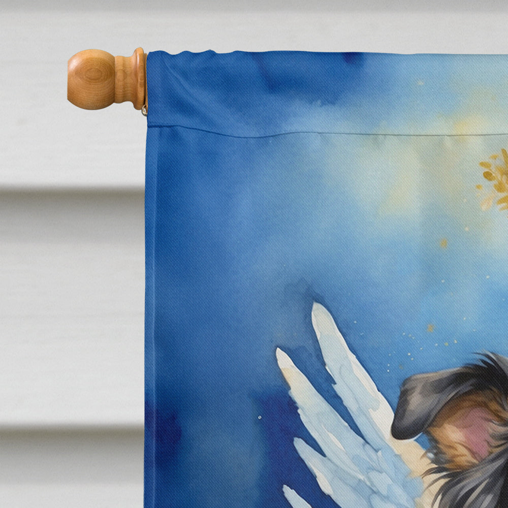 Collie My Angel House Flag 28x40 Porch Sleeve Pole Decorative Outside Yard Banner Artwork Wall Hanging, Polyester
