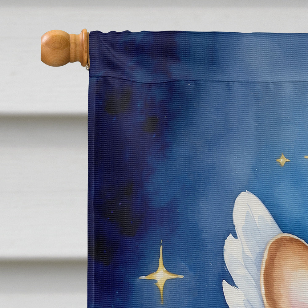 Corgi My Angel House Flag 28x40 Porch Sleeve Pole Decorative Outside Yard Banner Artwork Wall Hanging, Polyester