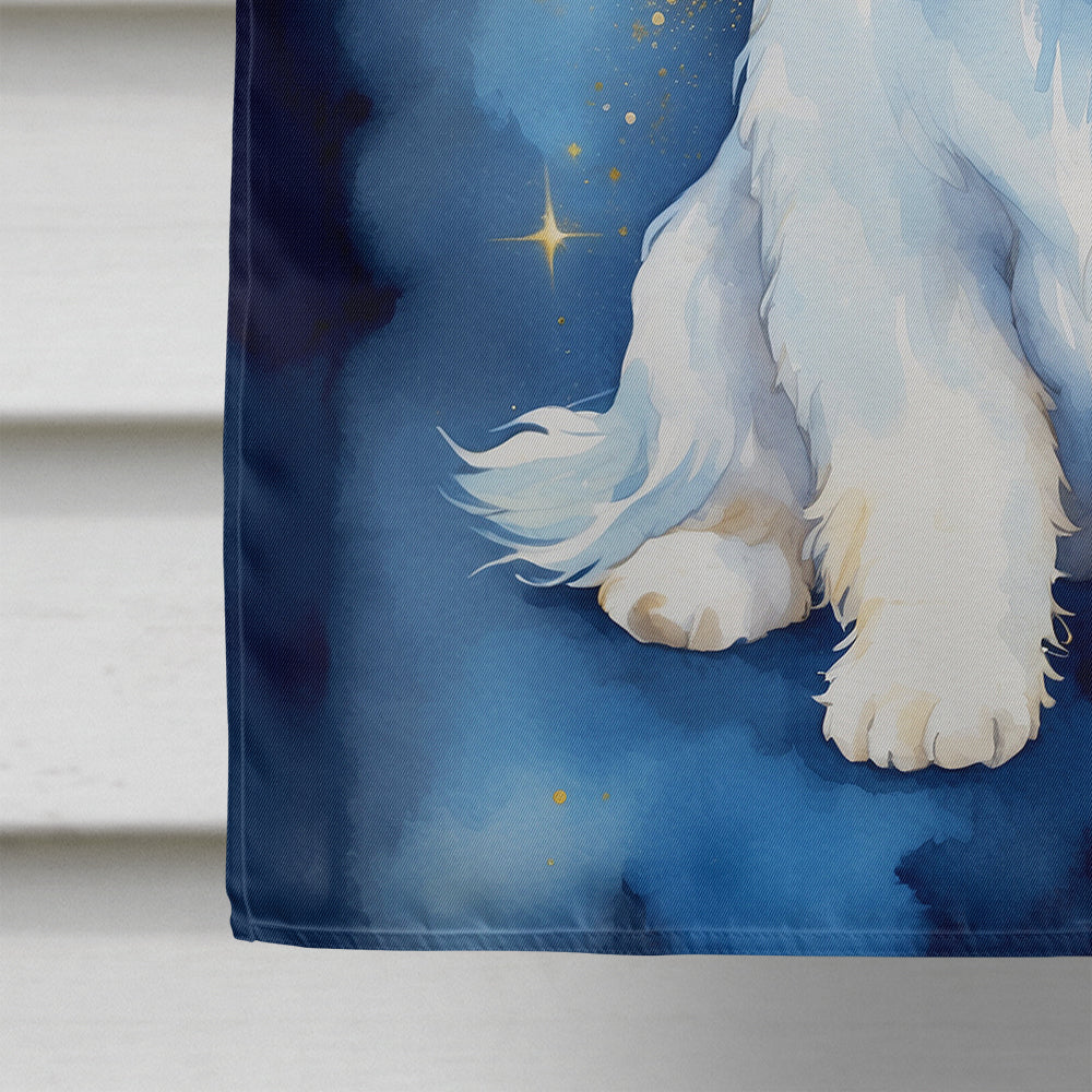 Coton de Tulear My Angel House Flag 28x40 Porch Sleeve Pole Decorative Outside Yard Banner Artwork Wall Hanging, Polyester