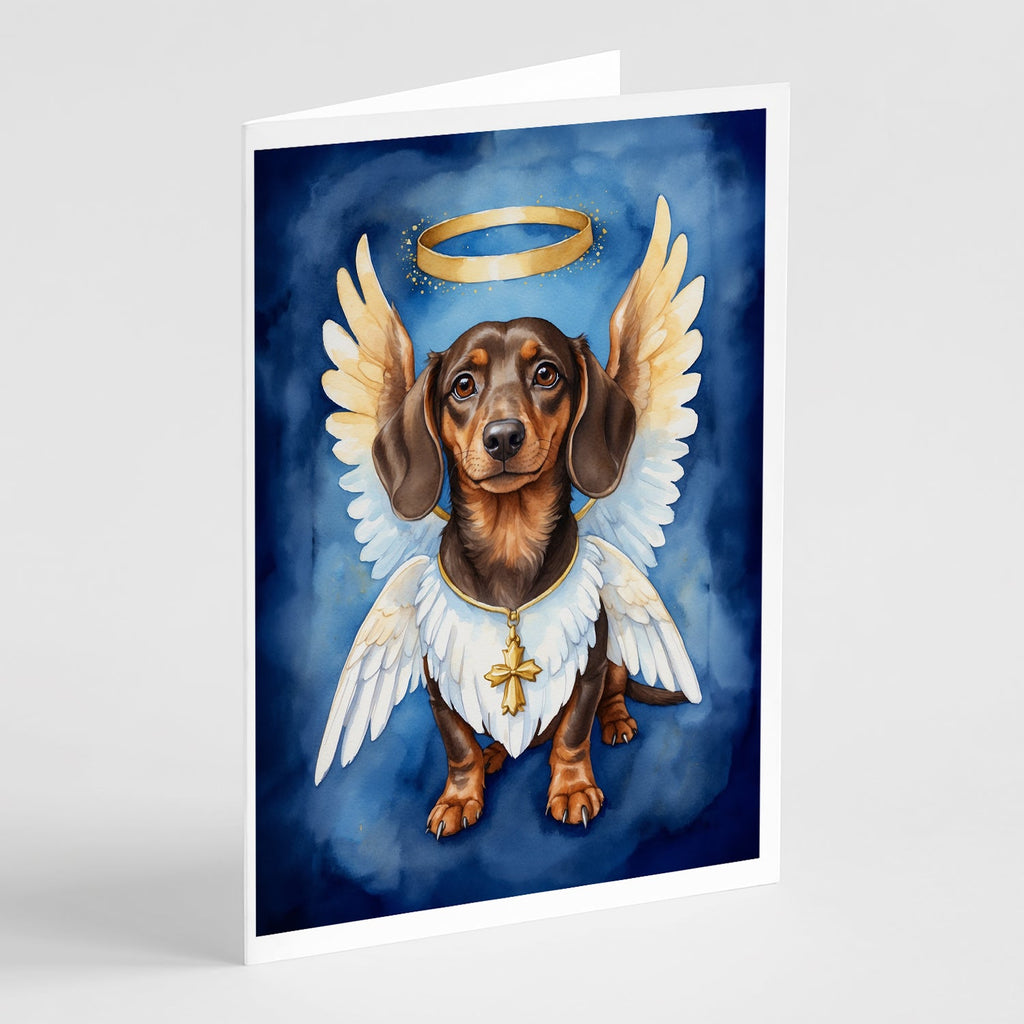Dachshund My Angel Greeting Cards Pack of 8 Blank Cards with Envelopes Whimsical A7 Size 5x7