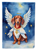 Dachshund My Angel House Flag 28x40 Porch Sleeve Pole Decorative Outside Yard Banner Artwork Wall Hanging, Polyester