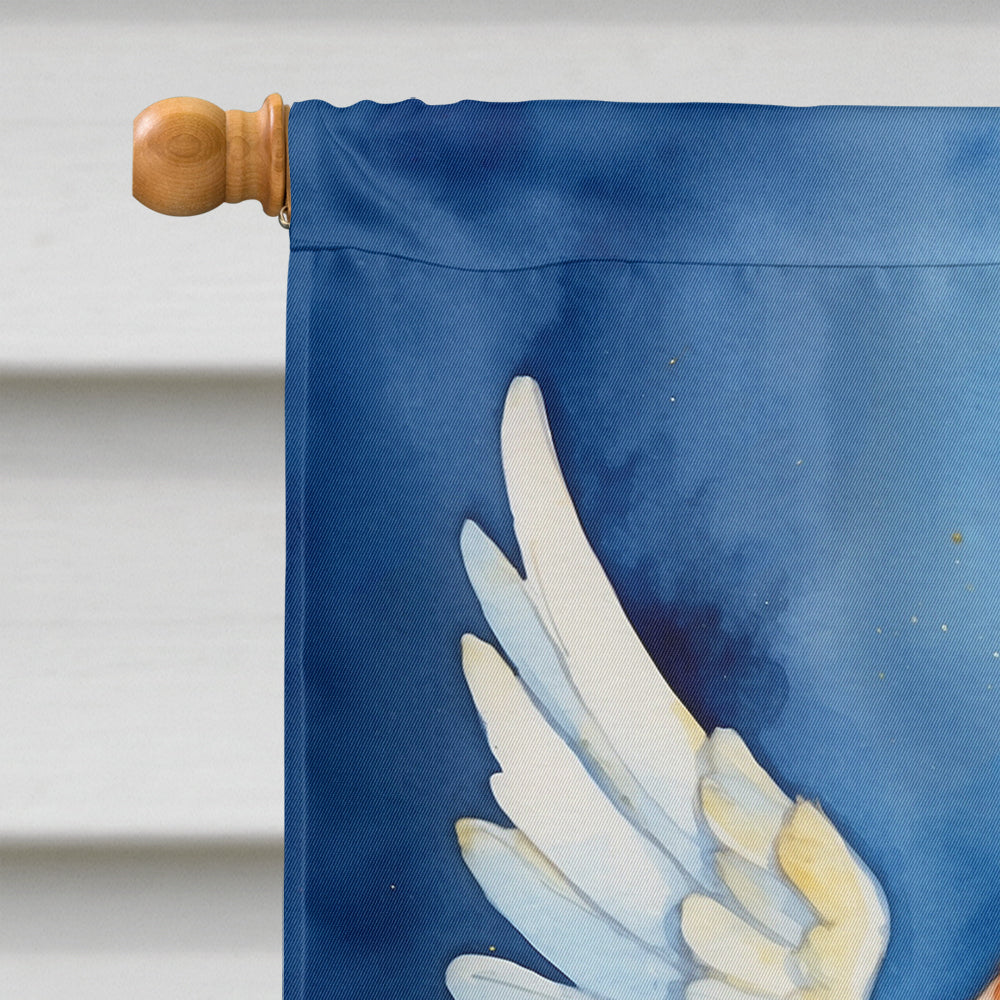 Dachshund My Angel House Flag 28x40 Porch Sleeve Pole Decorative Outside Yard Banner Artwork Wall Hanging, Polyester