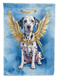 Dalmatian My Angel House Flag 28x40 Porch Sleeve Pole Decorative Outside Yard Banner Artwork Wall Hanging, Polyester