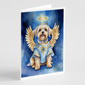 Dandie Dinmont Terrier My Angel Greeting Cards Pack of 8 Blank Cards with Envelopes Whimsical A7 Size 5x7