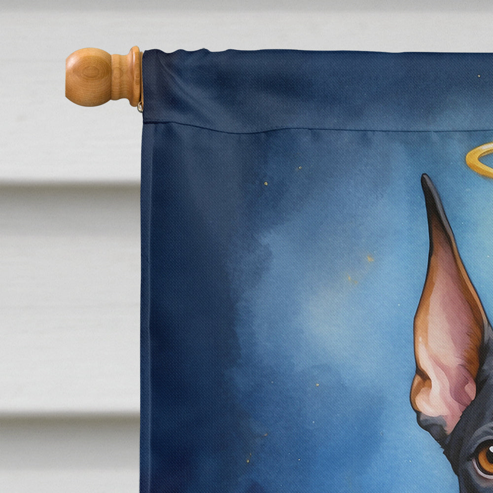 Doberman Pinscher My Angel House Flag 28x40 Porch Sleeve Pole Decorative Outside Yard Banner Artwork Wall Hanging, Polyester