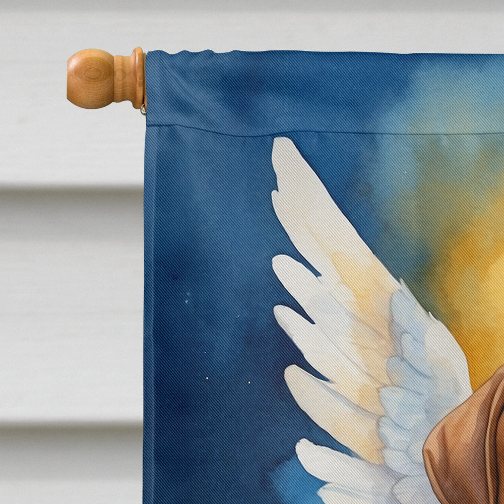 Dogue de Bordeaux My Angel House Flag 28x40 Porch Sleeve Pole Decorative Outside Yard Banner Artwork Wall Hanging, Polyester