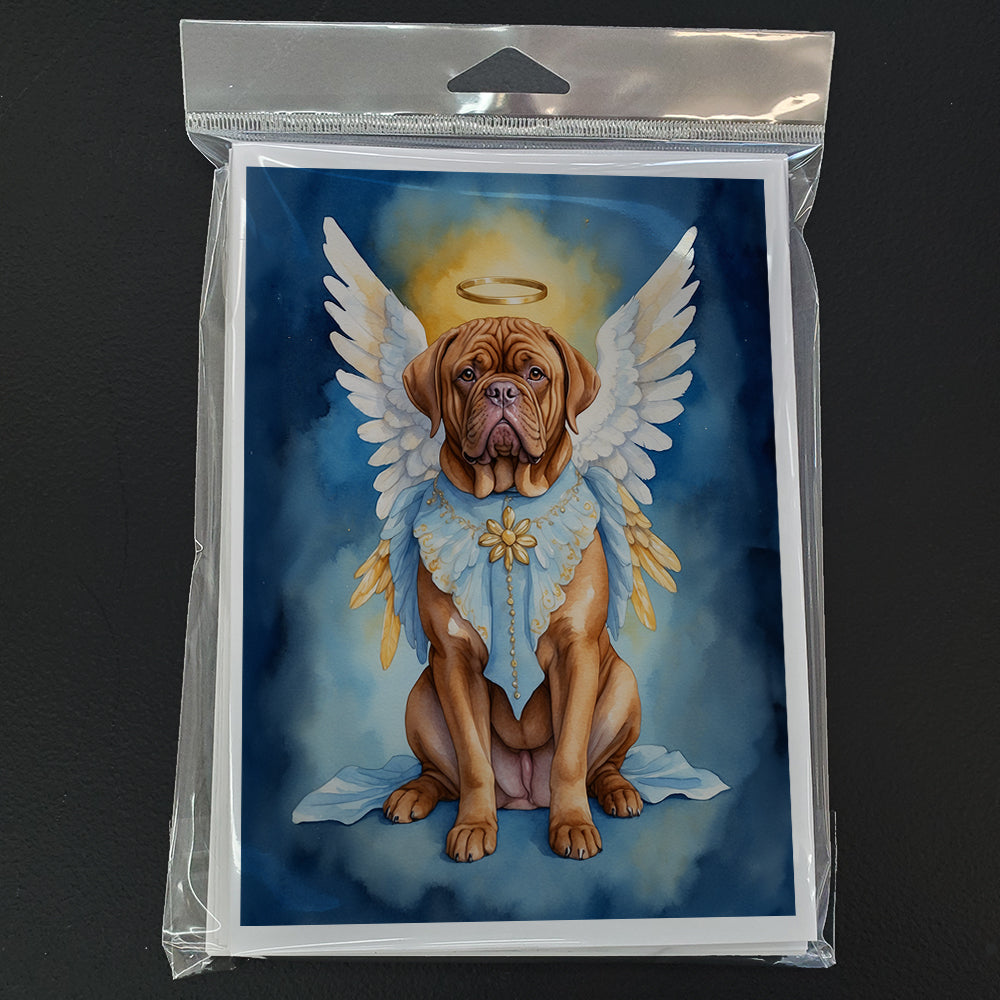 Dogue de Bordeaux My Angel Greeting Cards Pack of 8 Blank Cards with Envelopes Whimsical A7 Size 5x7