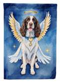 English Springer Spaniel My Angel House Flag 28x40 Porch Sleeve Pole Decorative Outside Yard Banner Artwork Wall Hanging, Polyester