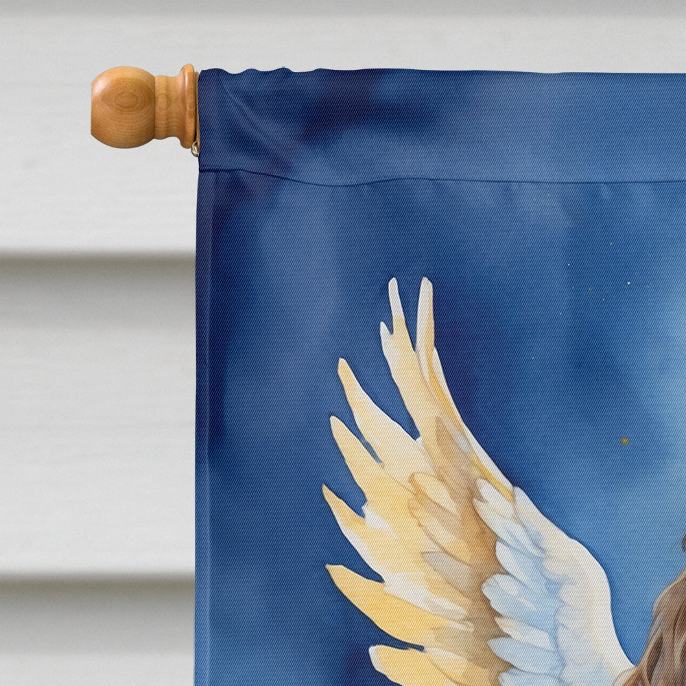 English Springer Spaniel My Angel House Flag 28x40 Porch Sleeve Pole Decorative Outside Yard Banner Artwork Wall Hanging, Polyester
