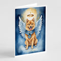 Finnish Spitz My Angel Greeting Cards Pack of 8 Blank Cards with Envelopes Whimsical A7 Size 5x7