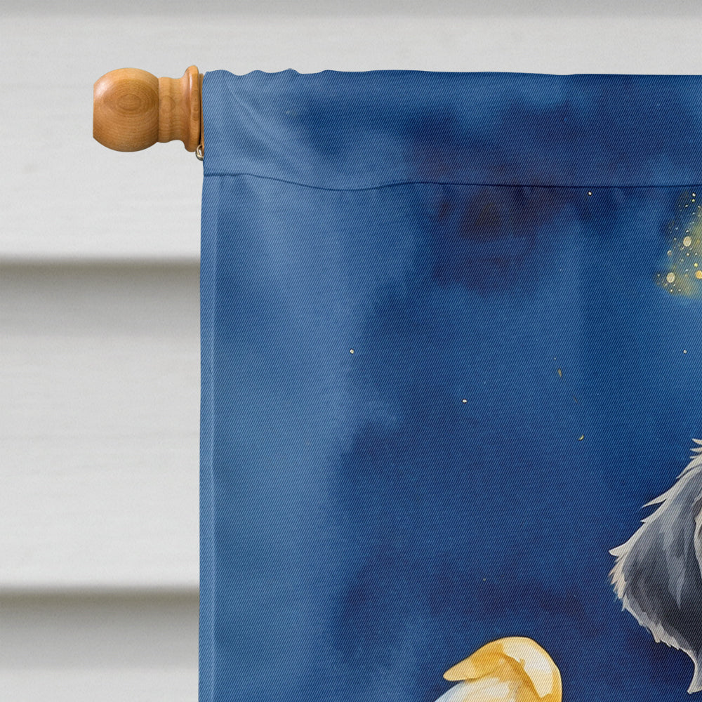 Flat-Coated Retriever My Angel House Flag 28x40 Porch Sleeve Pole Decorative Outside Yard Banner Artwork Wall Hanging, Polyester