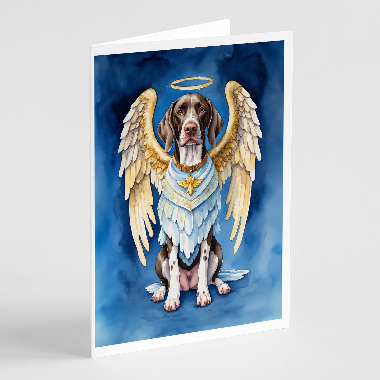 German Shorthaired Pointer My Angel Greeting Cards Pack of 8 Blank Cards with Envelopes Whimsical A7 Size 5x7