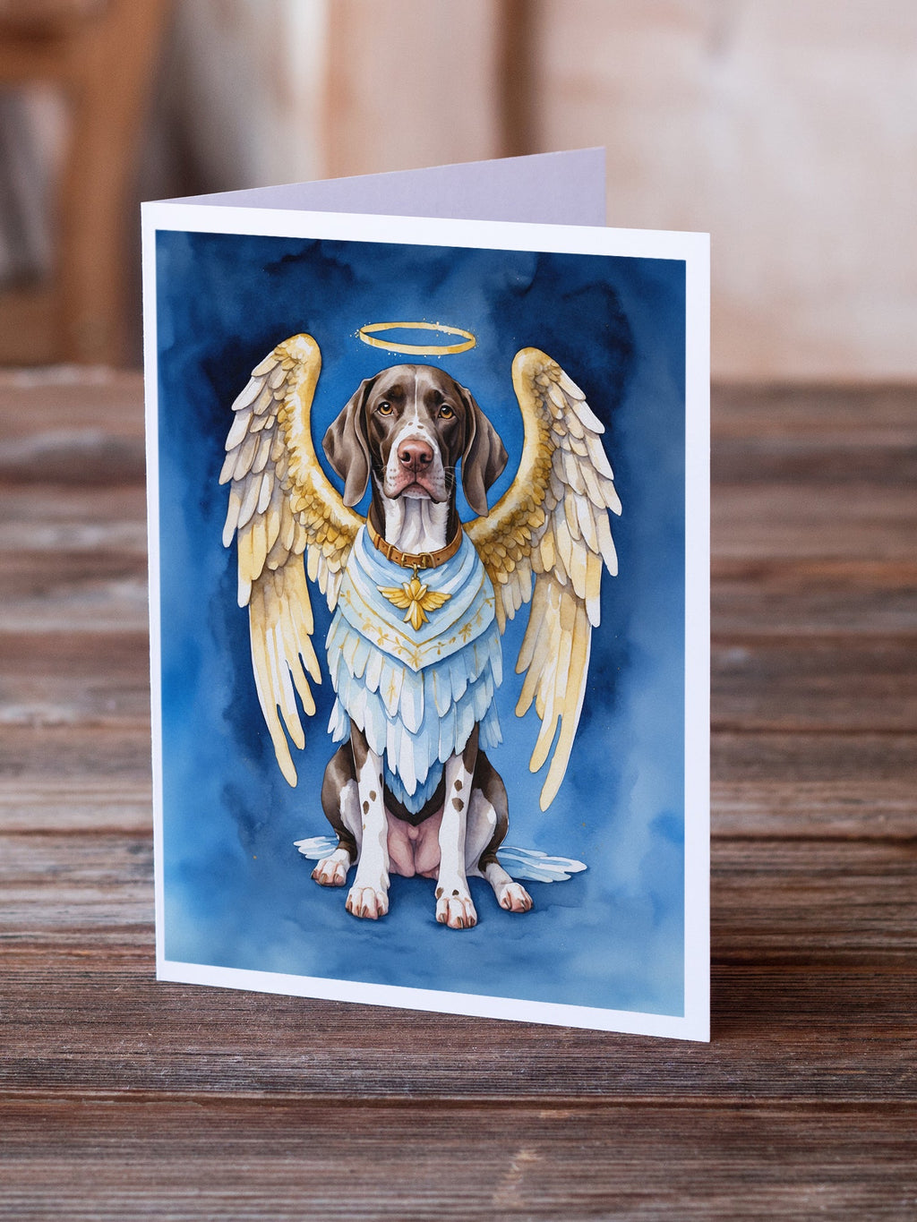 German Shorthaired Pointer My Angel Greeting Cards Pack of 8 Blank Cards with Envelopes Whimsical A7 Size 5x7