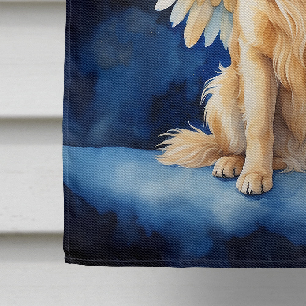 Golden Retriever My Angel House Flag 28x40 Porch Sleeve Pole Decorative Outside Yard Banner Artwork Wall Hanging, Polyester