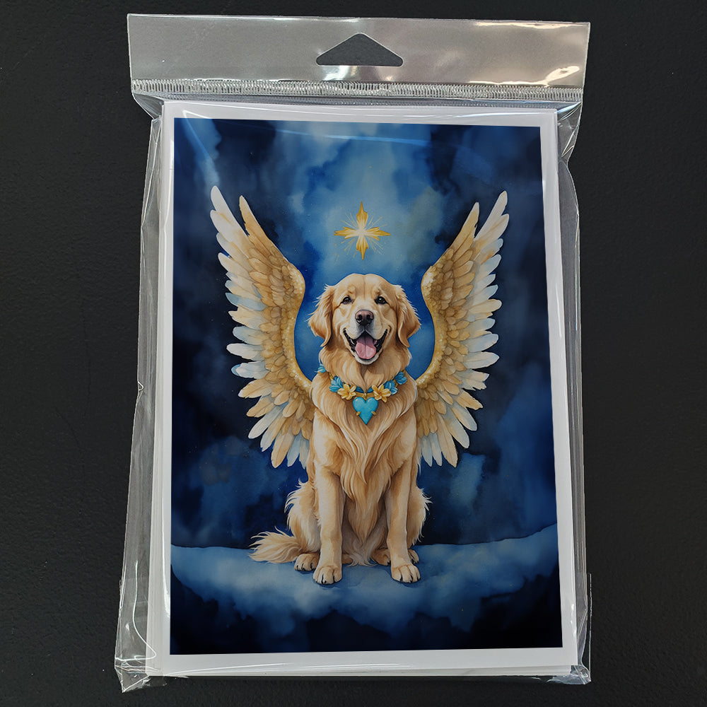 Golden Retriever My Angel Greeting Cards Pack of 8 Blank Cards with Envelopes Whimsical A7 Size 5x7